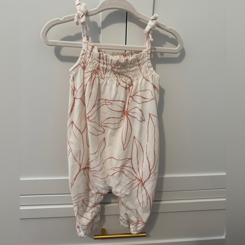 Baby Gap Floral Baby Jumpsuit, organic cotton, size 3-6 months